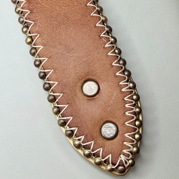 Vintage 90s Streats Ahead Leather Belt with Rhinestones Glam Western Cowgirl New main image 6